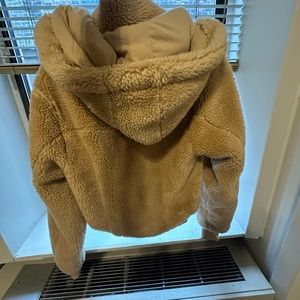 Alo Teddy Zip Up Jacket with Hood